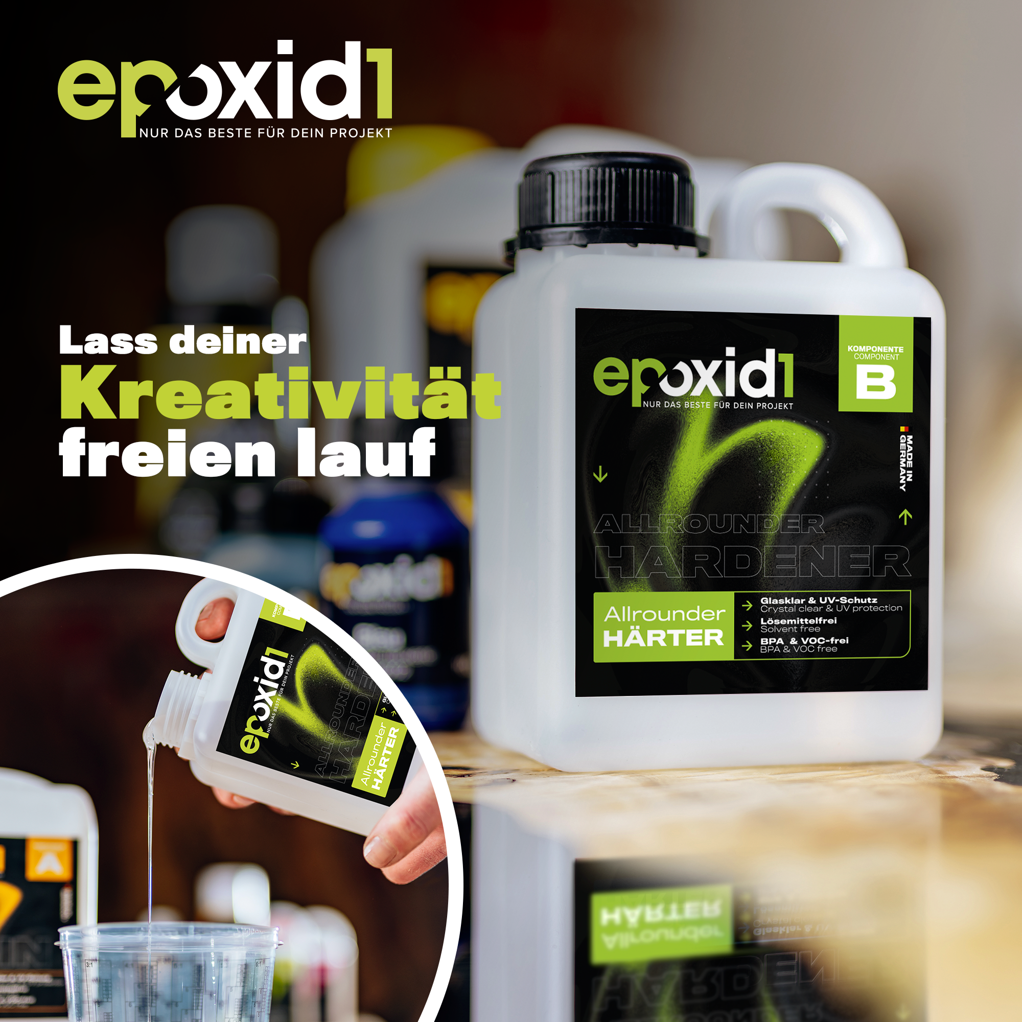 Allrounder Epoxidharz mit Härter