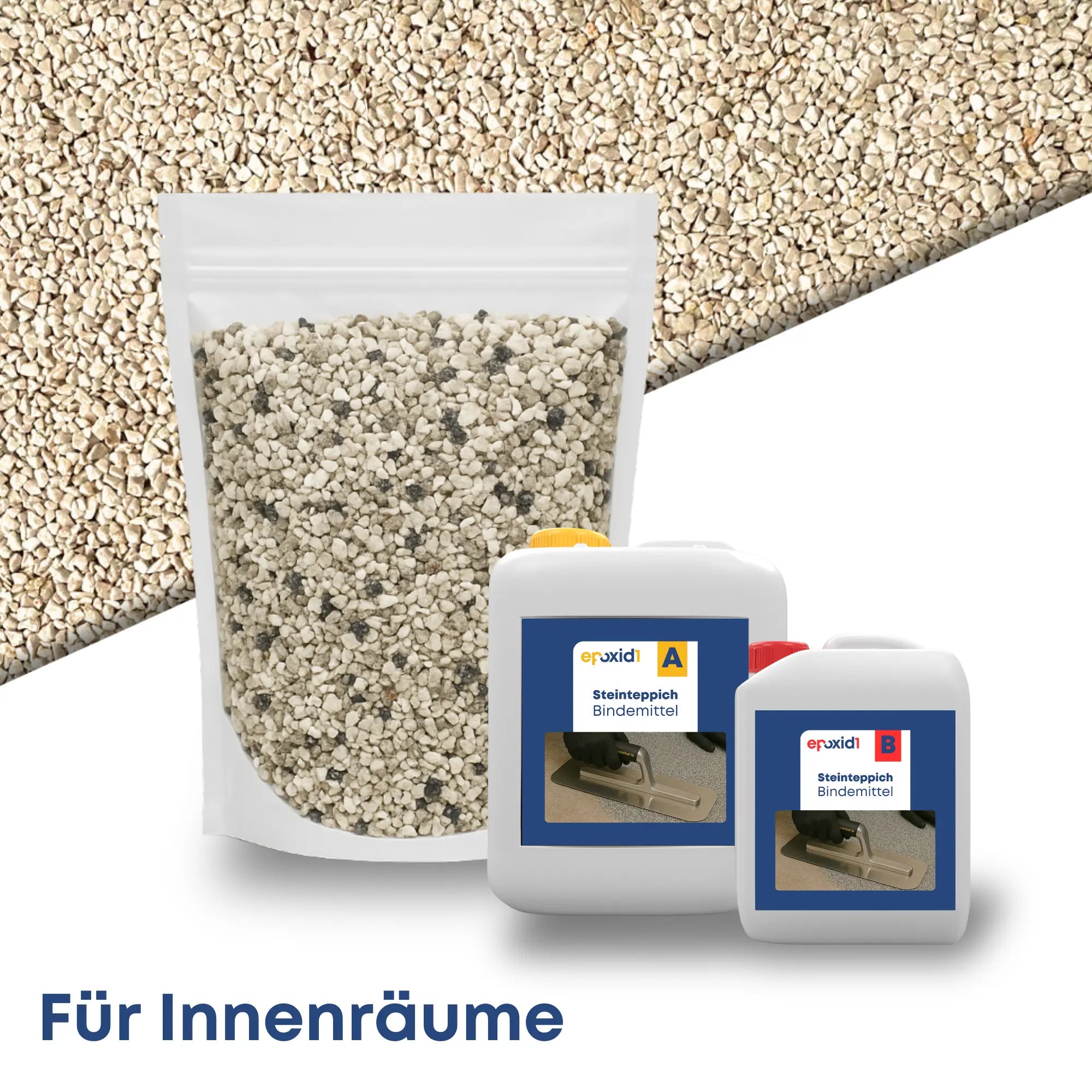 Steinteppich Set INNEN - Beige Botticino