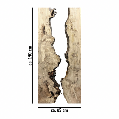 Ahorn Rivertable-Set 140x65cm -Abgerichtet-