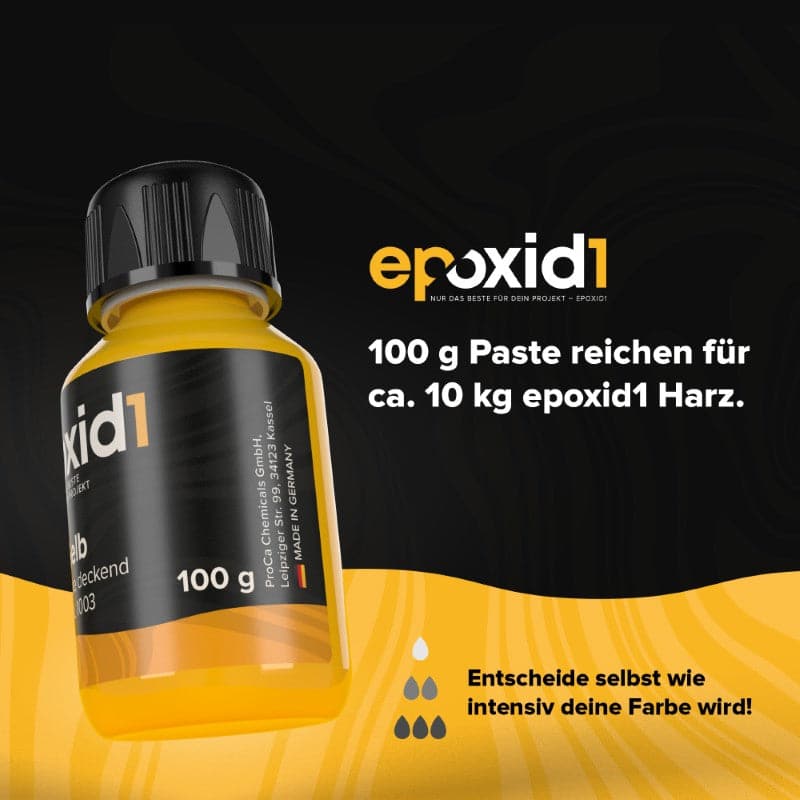 100g epoxid1 Paste reichen für 10kg Harz